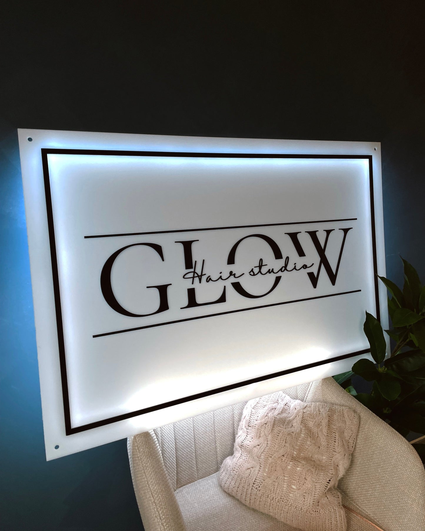 Business Rectangular Neon Sign