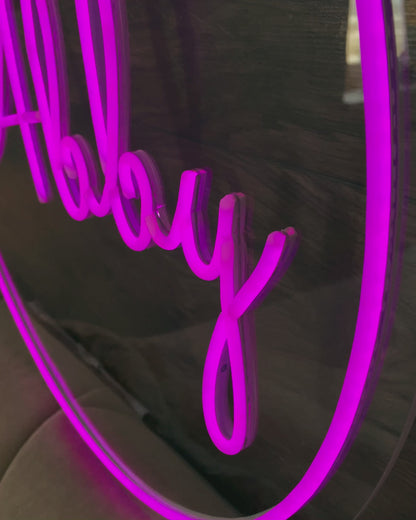 Neon Name Sign