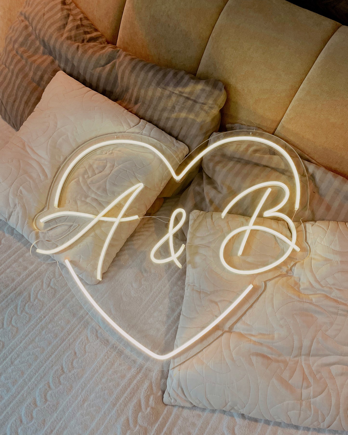 Couple Initials In Heart Shape